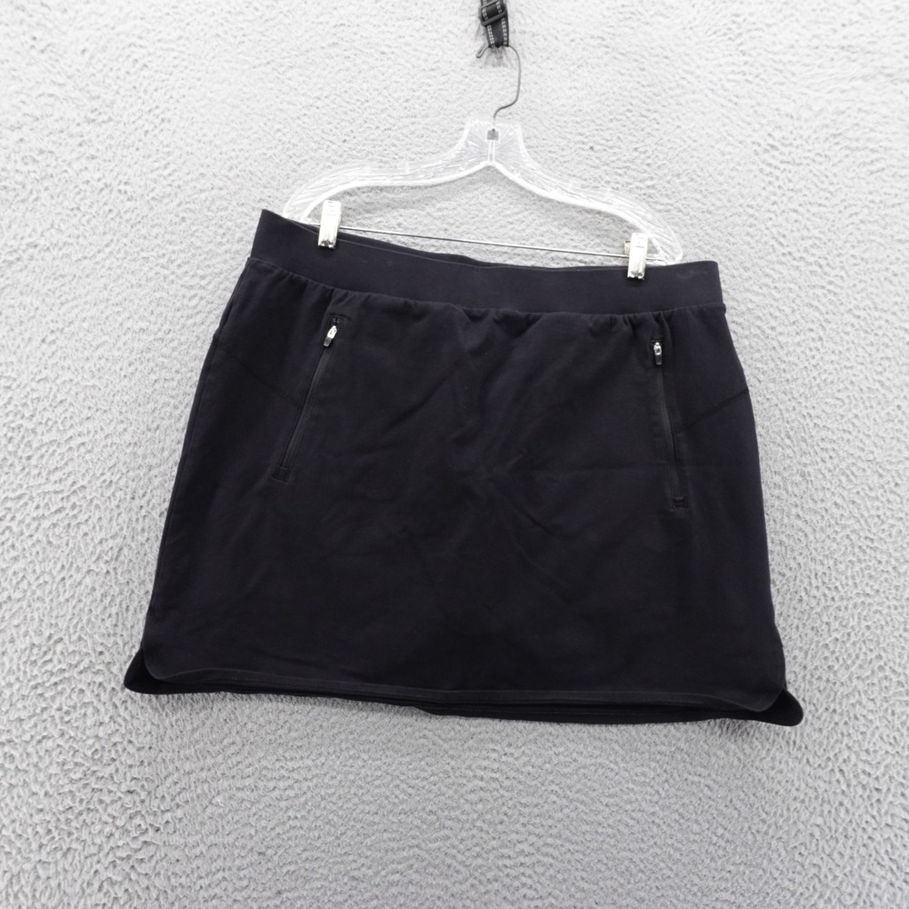 T by Talbots Athletic Skort Skirt Size 2X Petite Black‎ Womens Activewear Tennis